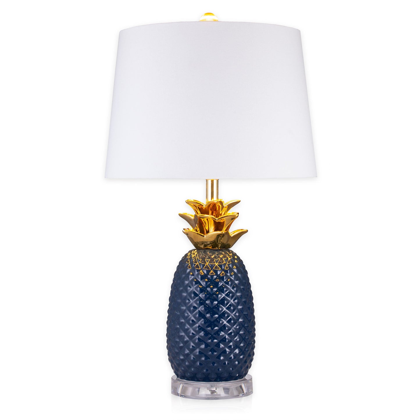 Pier 1 Pineapple Navy And Gold Table Lamp