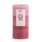 Pier 1 Pink Champagne 3x6 Layered Pillar Candle